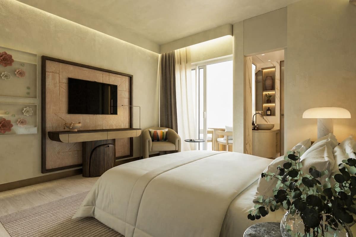 Minibar, két bảo mật tại phòng, bàn, màn/rèm cản sáng