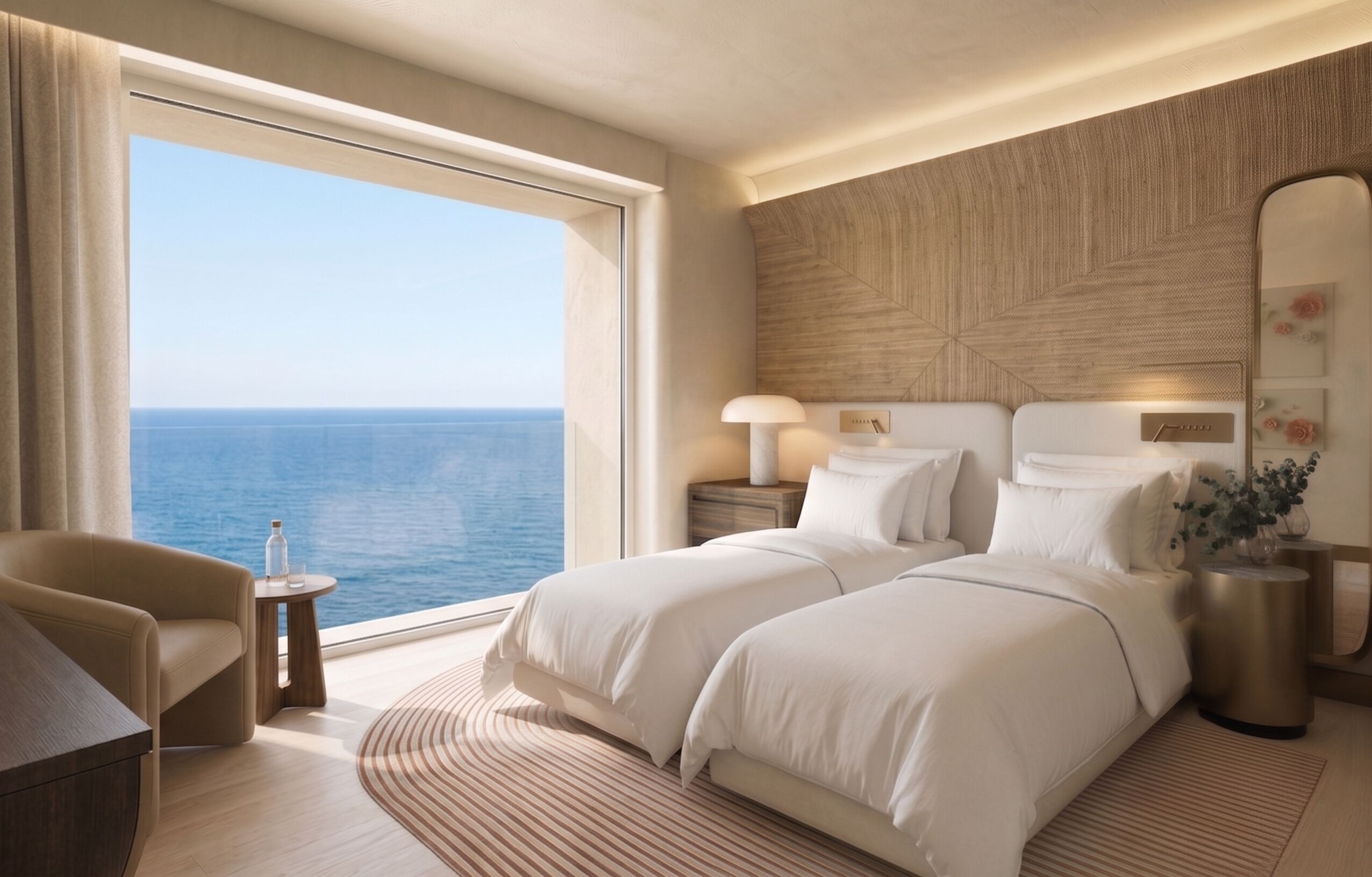 Room, 2 Single Beds, Ocean View (Casa)