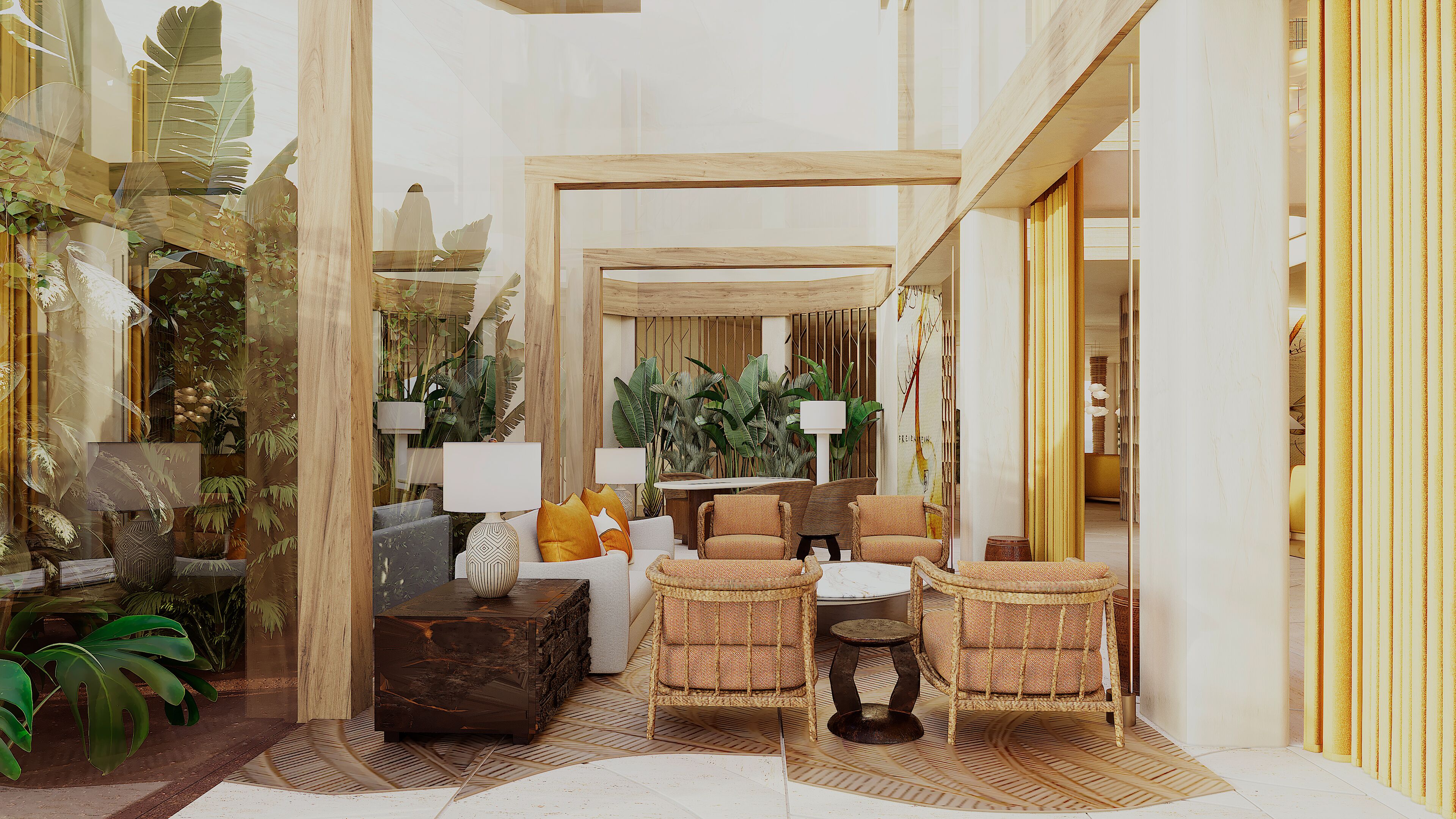 Lobby sitting area