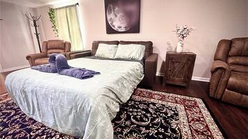 2 dormitorios, tabla de planchar con plancha, wifi gratis y ropa de cama