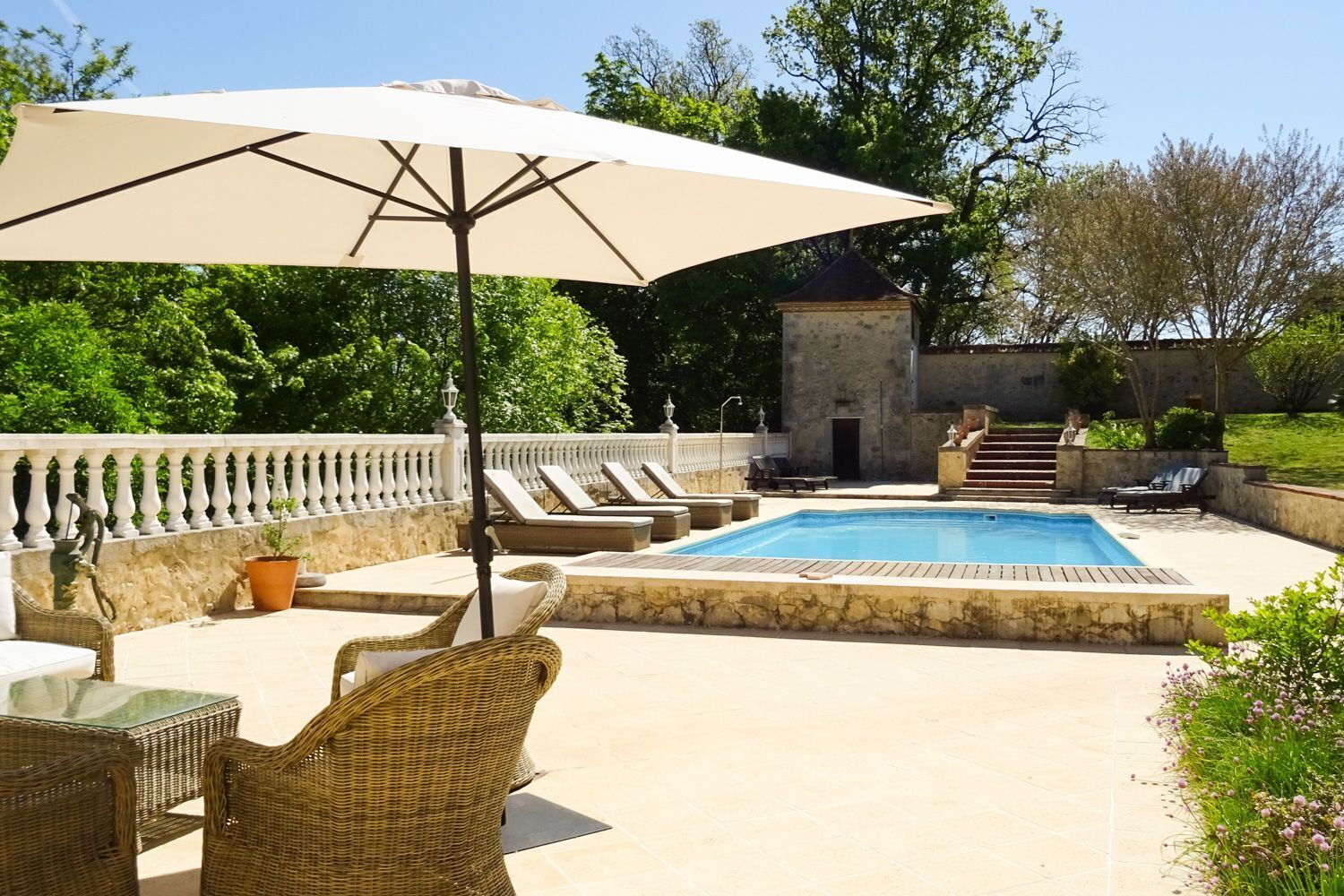 Una piscina riscaldata