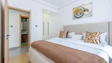 Classic Apartment, Balcony, City View | In-room safe, desk, laptop workspace, iron/ironing board