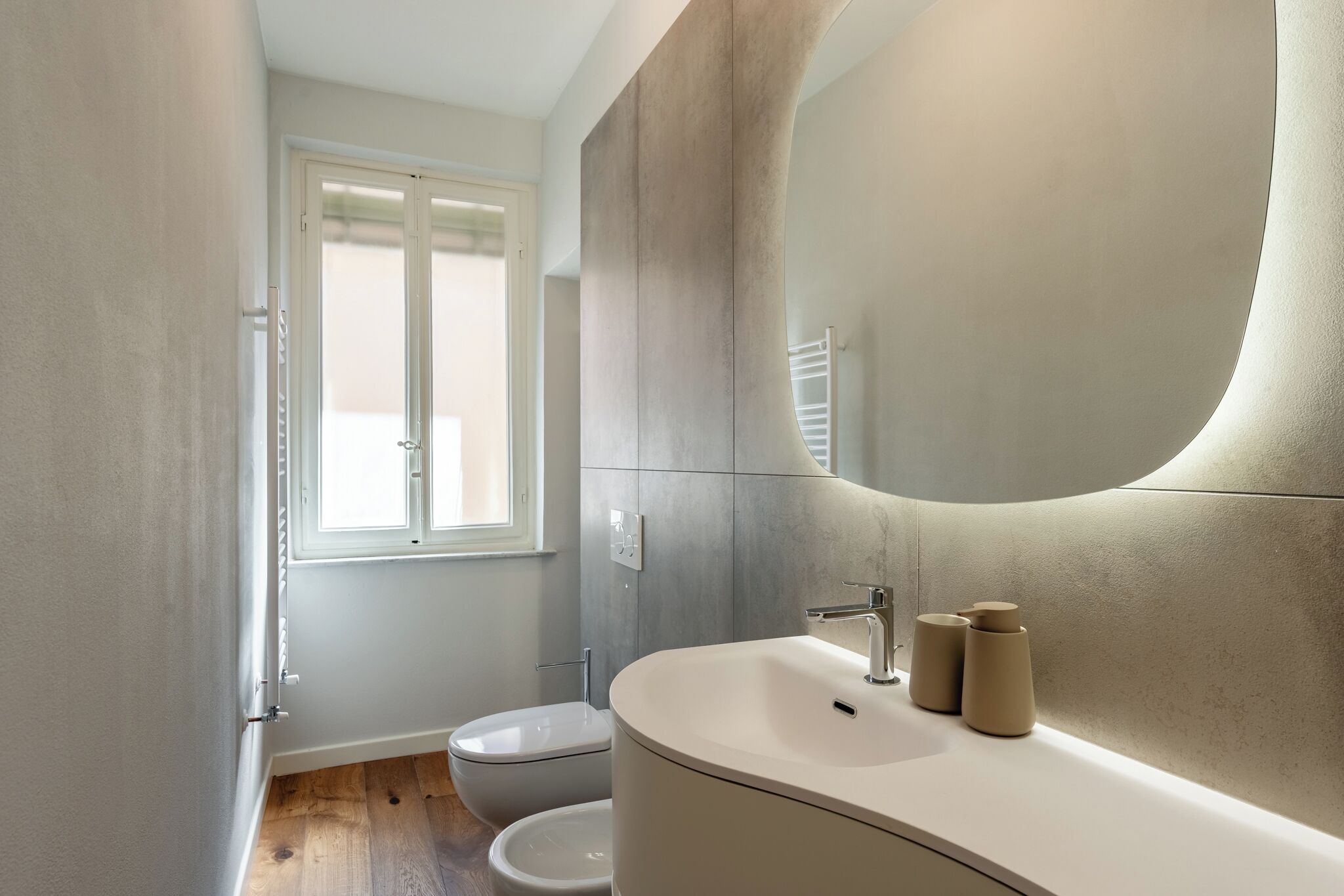 Dusche, Haartrockner, Bidet, Handtücher