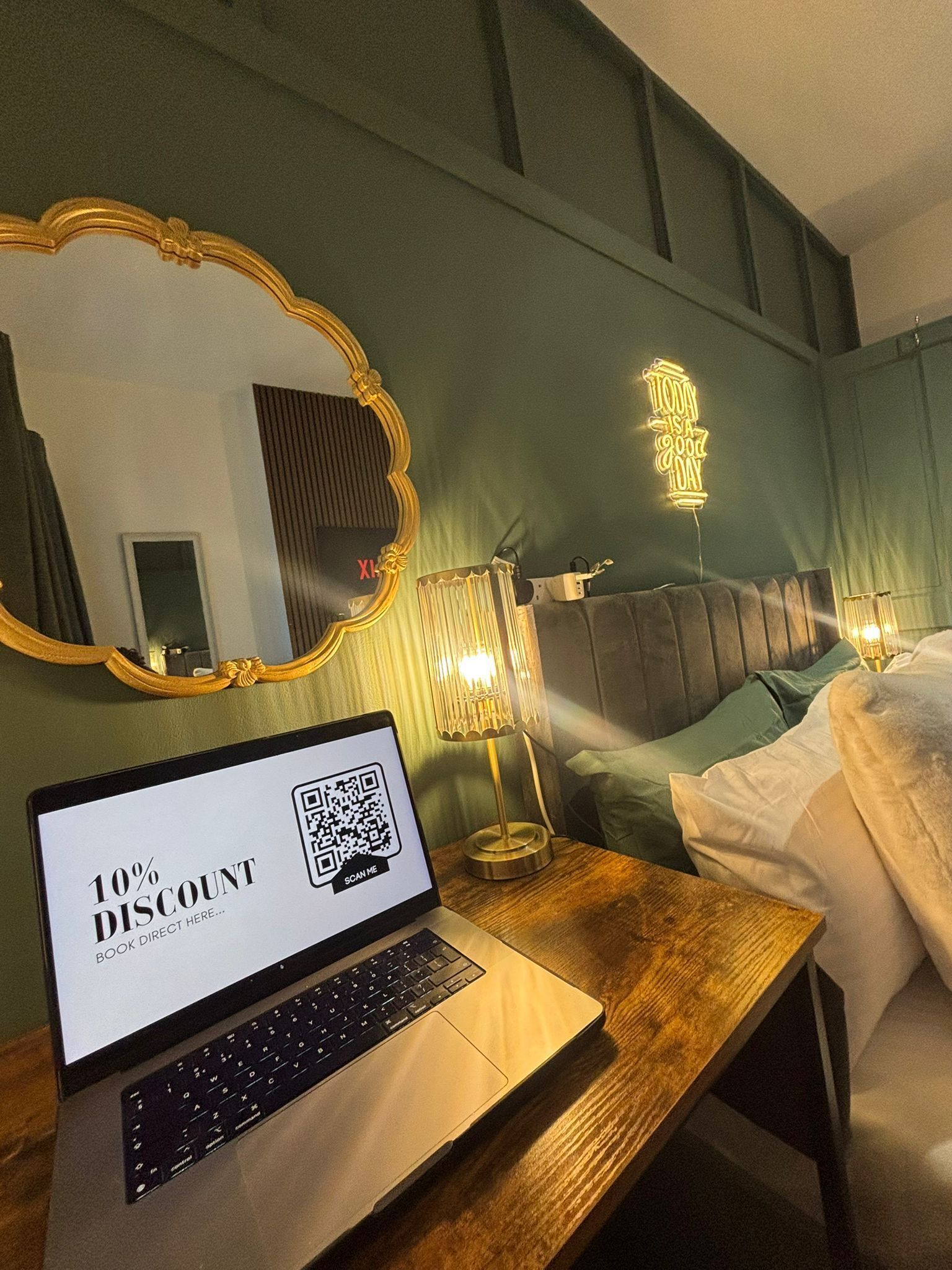 2 bedrooms, iron/ironing board, WiFi, bed sheets