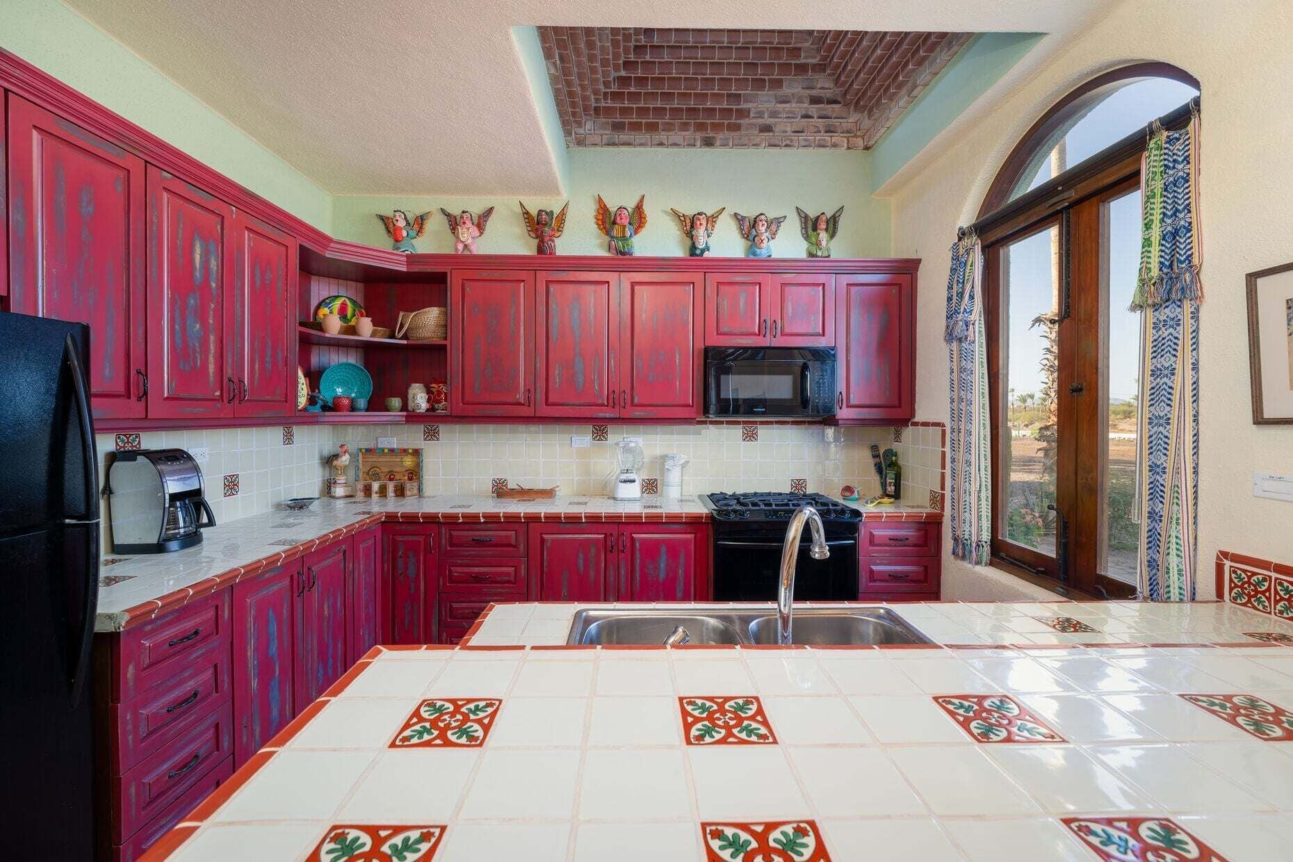 Casa, varias camas, patio, vista al océano (Casa des Angeles) | Cocina privada