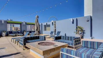 Outdoor banquet area