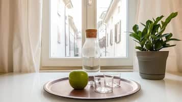 Appartement, balcon, vue ville | Repas et boissons