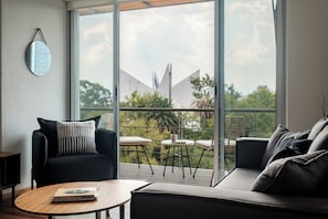 Deluxe Apartment, Balcony | Living area - New Apartments La Condesa by VIATO Homes (Mexico City)