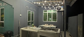 3-bedroom bungalow Seaview Homestay enchanting Mersing with cool AC and pool