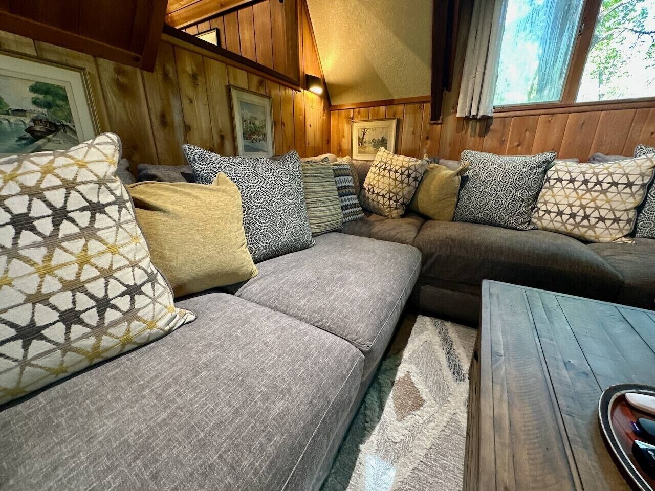 Una Smart TV, una chimenea, libros