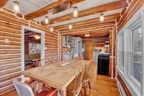 Dining - Lake View ~ Authentic Log Cabin ~ Spruce Lodge (Albrightsville)