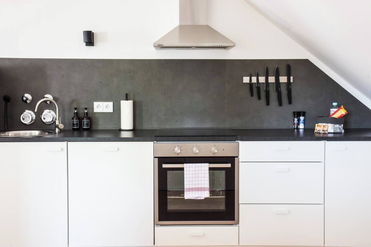 Kühlschrank, Ofen, Herdplatte, Geschirrspüler