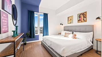 Desk, iron/ironing board, travel crib, WiFi