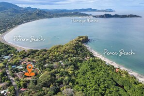 On the beach, sun-loungers, beach towels - 2 Bed / 2 Bath Condo in Gated Community - 200 Meters To Stunning Beach (Provincia de Guanacaste)
