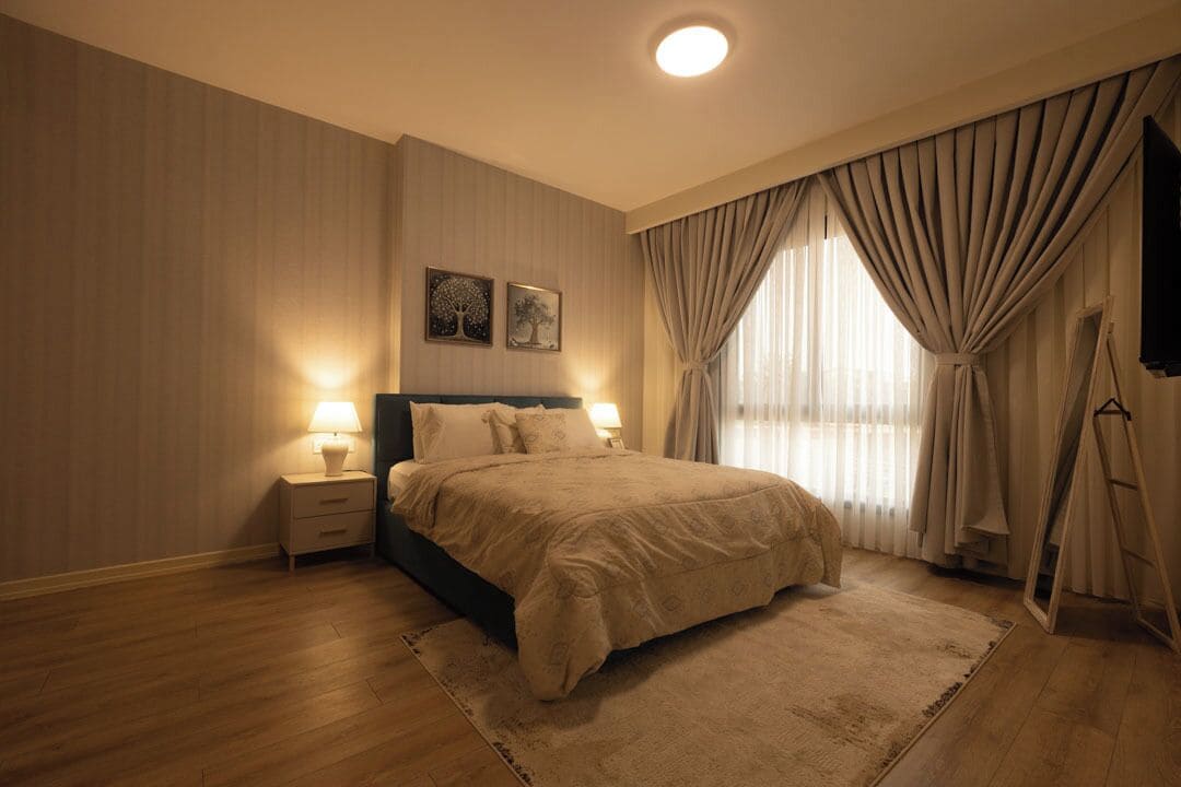 Luxury Apartment, 1 Bedroom, Non Smoking, City View | Desk, laptop workspace, iron/ironing board, free WiFi