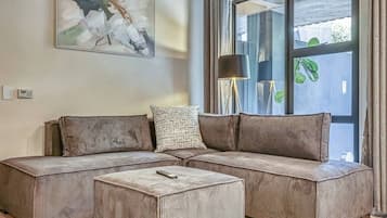 Apartemen, 1 kamar tidur, akses difabel, patio | Area keluarga