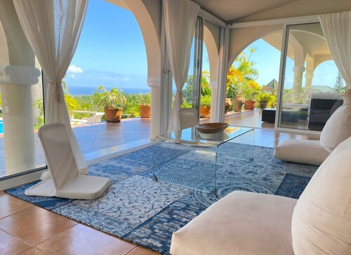 French Mediterranean 2 bedroom Ocean View Pool Home in the Hills of Cabrera.