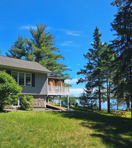 Waterfront house on Lake Nancy, WI. Explore the absolute best of the Northwoods.