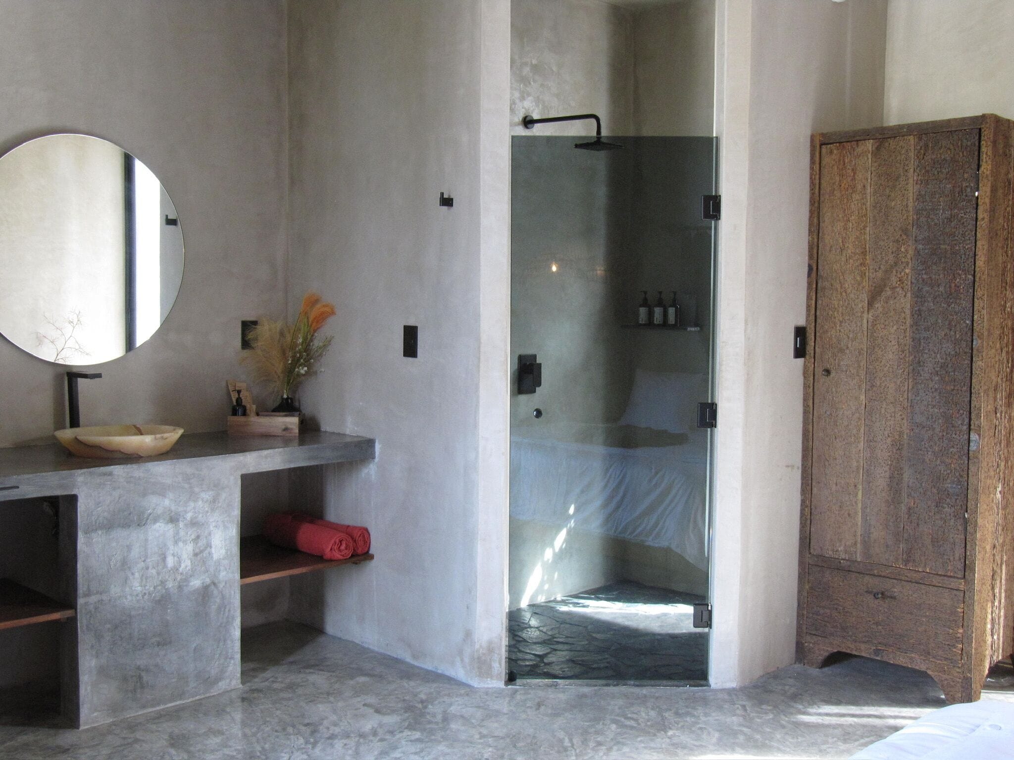 Standard Room 07, Balcony, Garden View | Bathroom