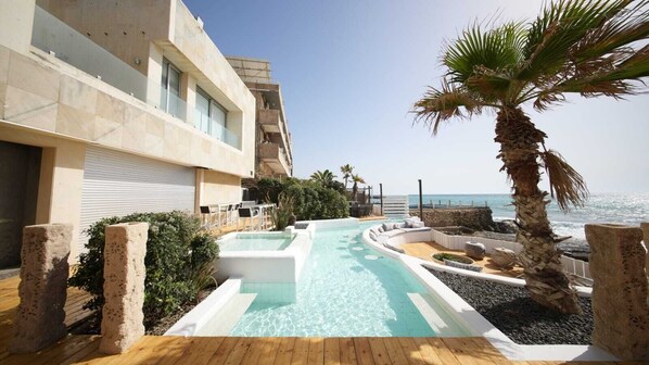 Pool - Batroun Designer Beachfront Villa with Pool Shatt-el-ReeWa (Fadous)