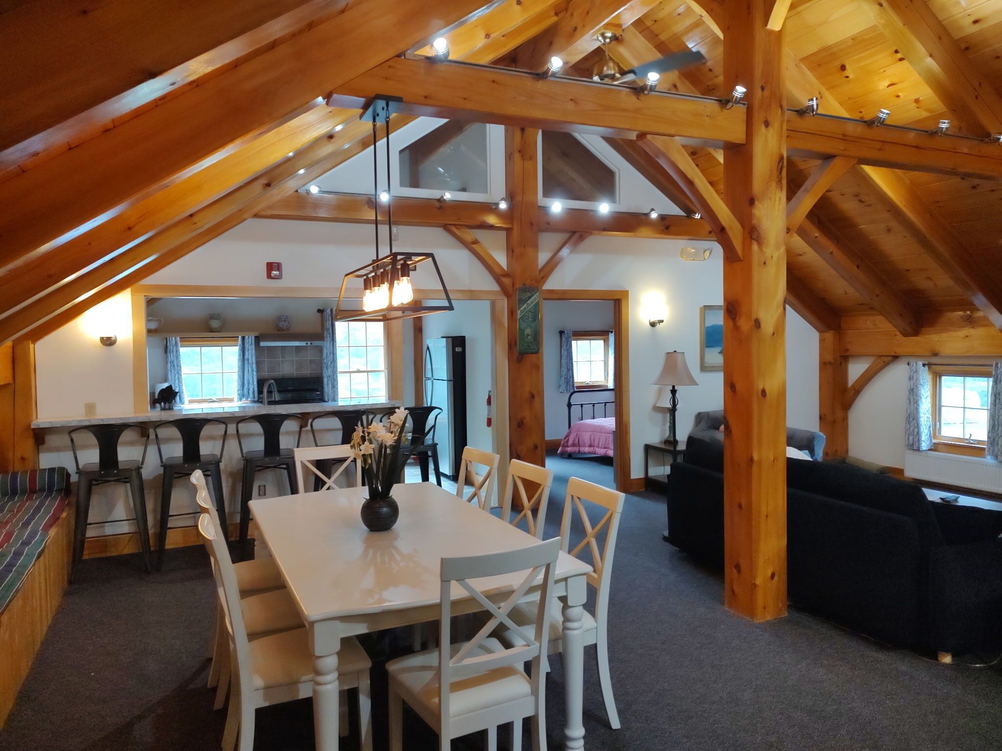 Living, Family room with Kitchen and Bedroom 2 .