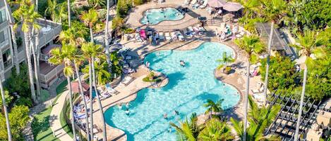 A heated pool