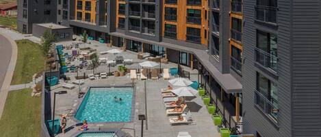 A heated pool