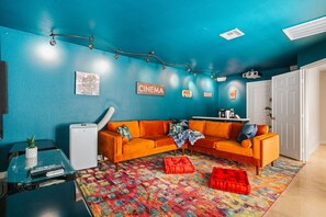 TV, fireplace, video games, stereo - Group Getaway: Heated Pool | Theater | Game Room (Las Vegas)