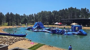 Piscine extérieure, piscine chauffée
