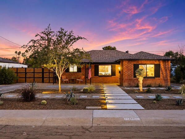 Exterior -
Historic Desert Brick Home + Pool, Remodeled! (Phoenix)