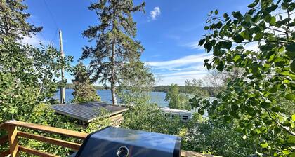 Cut-in-Half Cabin near Kenora, Ontario