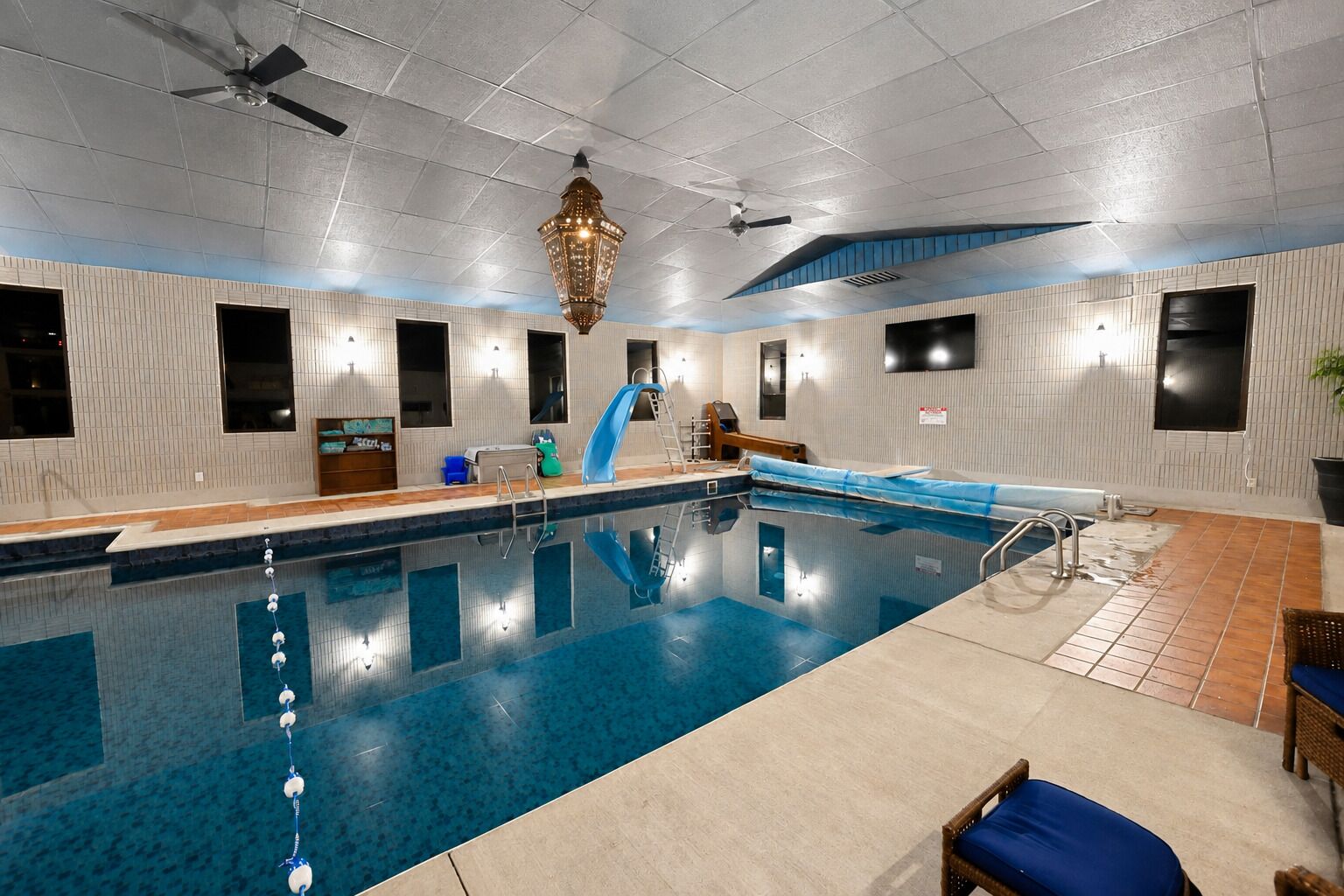 Indoor pool, a heated pool