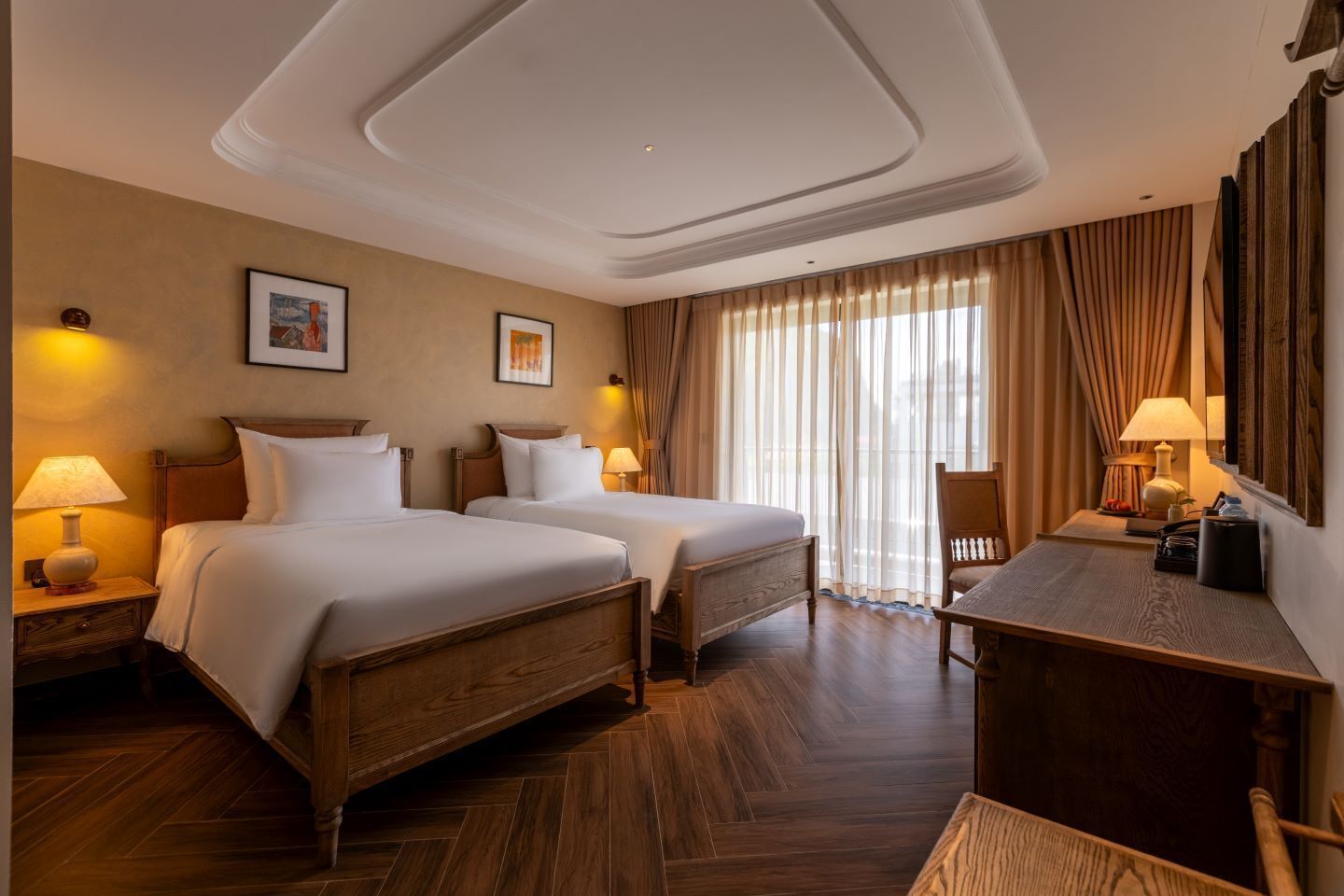 Family Triple Room, Garden View | In-room safe, soundproofing, iron/ironing board, free WiFi