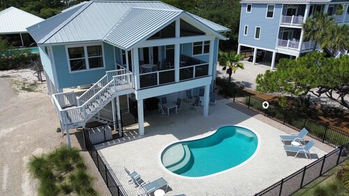 New St. George Island Retreat | Pool | Pet Friendly