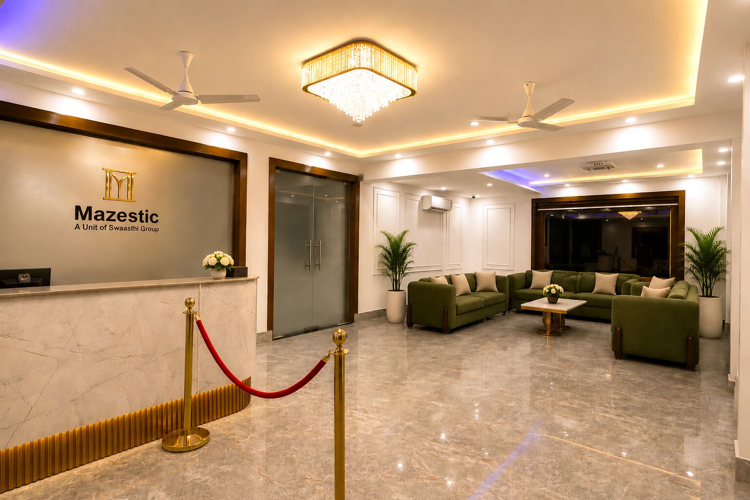 Sala de estar en el lobby