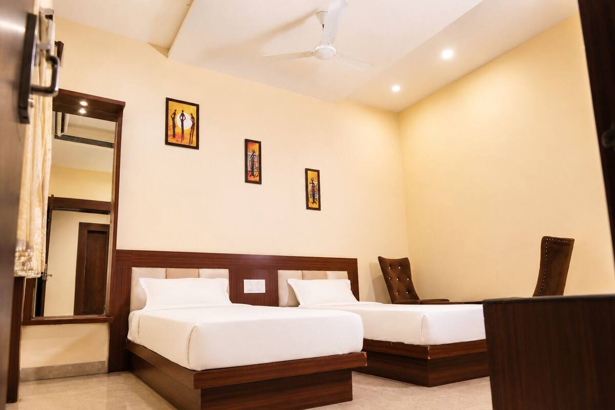 Phòng 2 giường đơn Deluxe | Bộ đồ giường cao cấp, truy cập Internet không dây miễn phí 