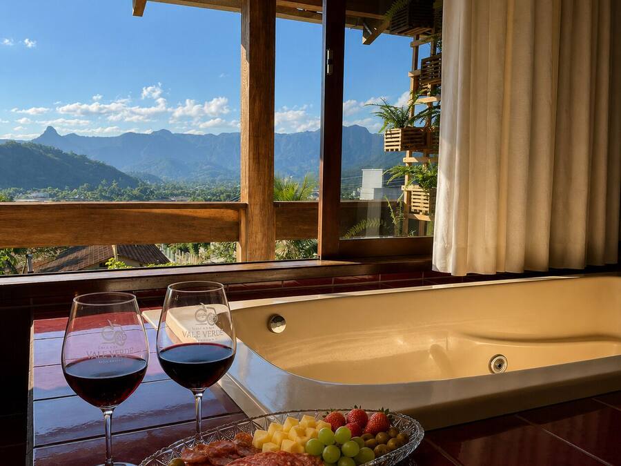 Comfort-Suite, Veranda, Bergblick | Unterkunftsgelände