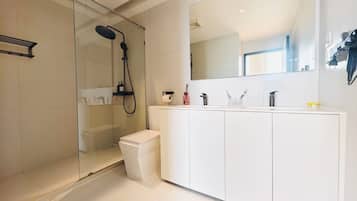 Free toiletries, hair dryer, towels, soap