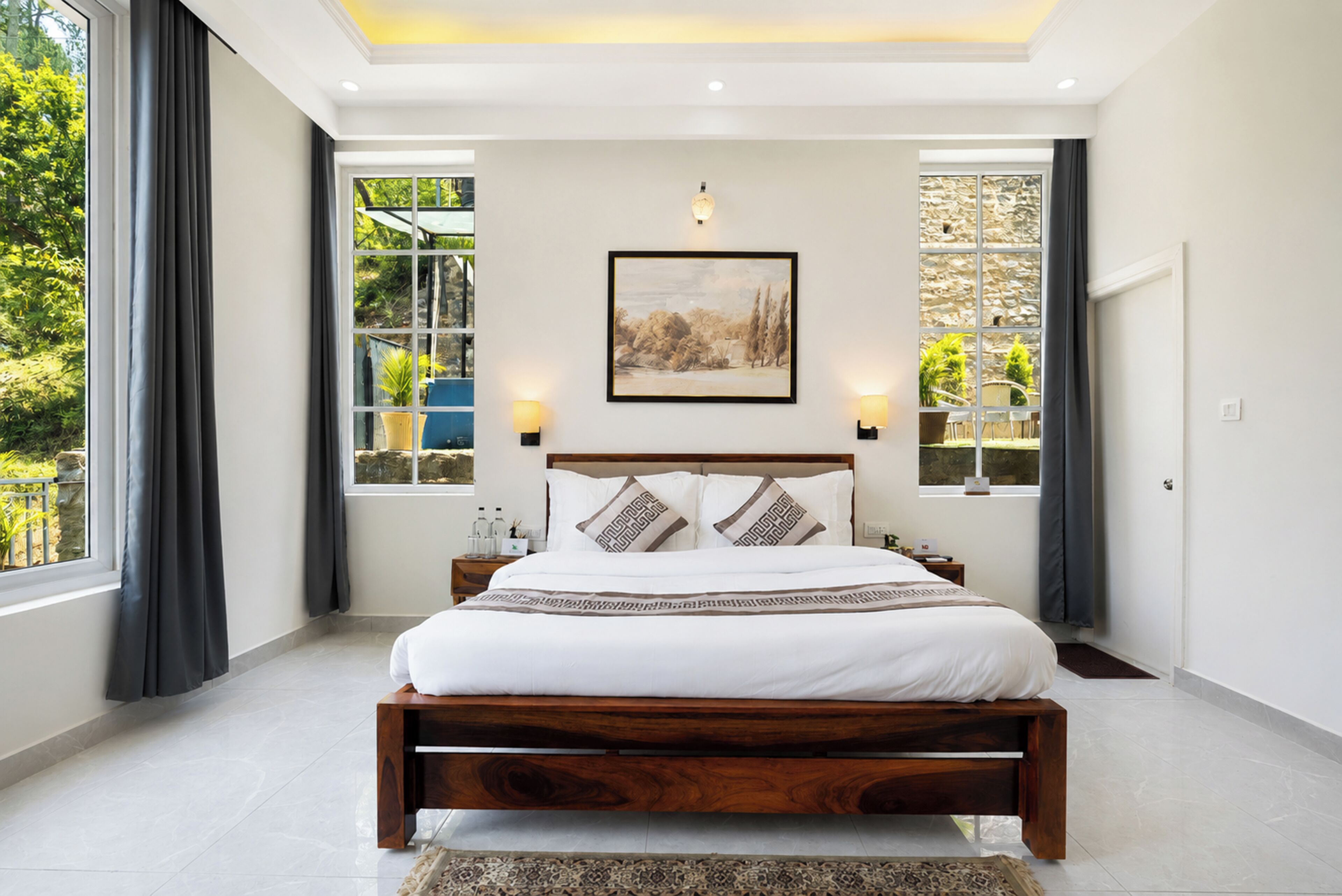 Luxury-Ferienhaus, Hügelblick | Bügeleisen/Bügelbrett, kostenloses WLAN