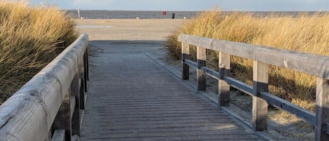 En la playa