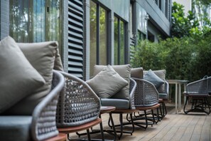 Terrace/patio - Guangzhou Baiyun Airport Manxin Hotel (guangzhoushihuaduqu)