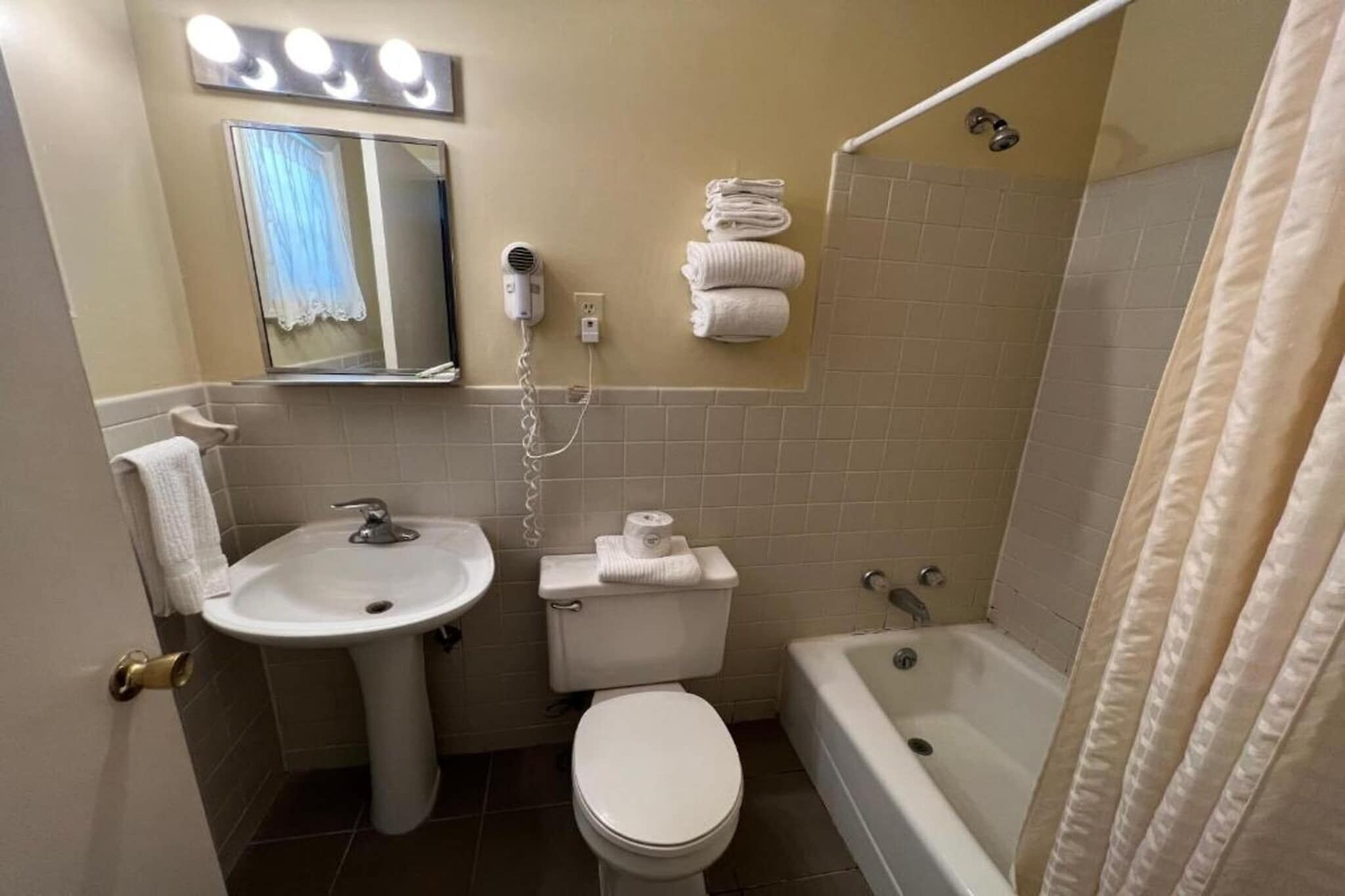 Shower, hair dryer