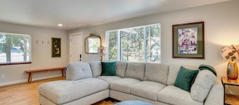 Walk to Spanaway Lake: Chic Home w/ Rooftop Deck!
