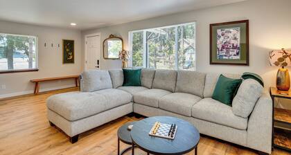 Walk to Spanaway Lake: Chic Home w/ Rooftop Deck!