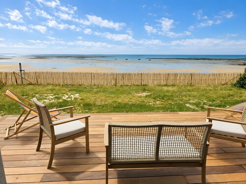 Villa « Front de mer - 8 personnes » avec vue sur la mer, terrasse 
