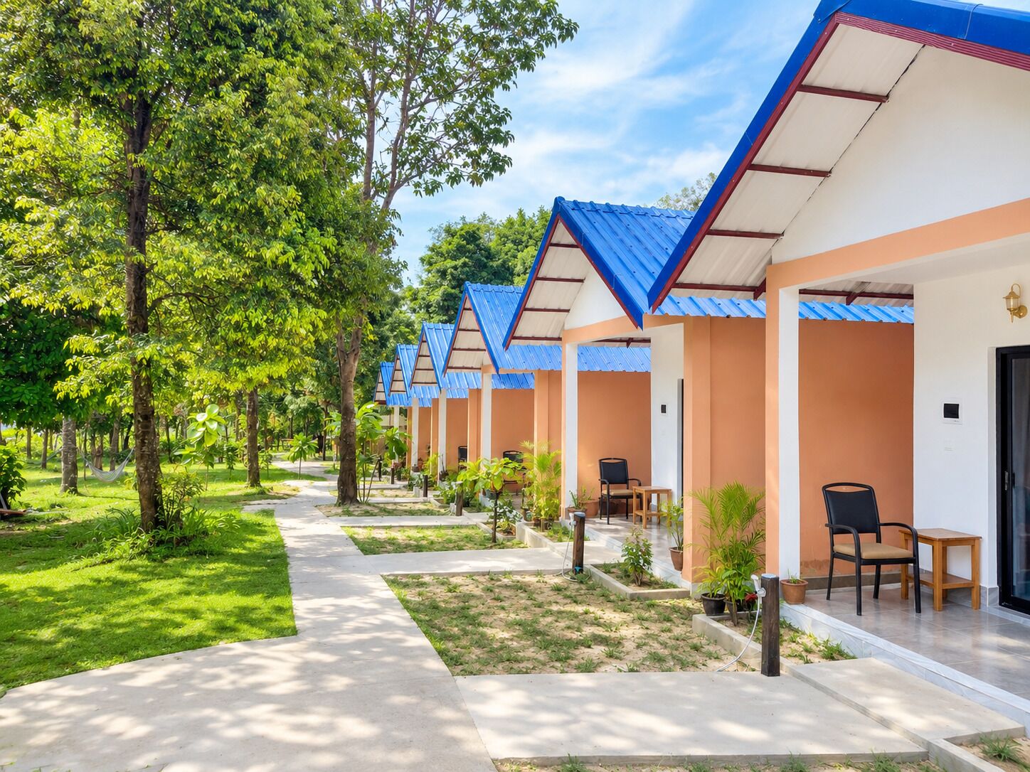 Deluxe-Bungalow, Gartenblick | Terrasse/Patio