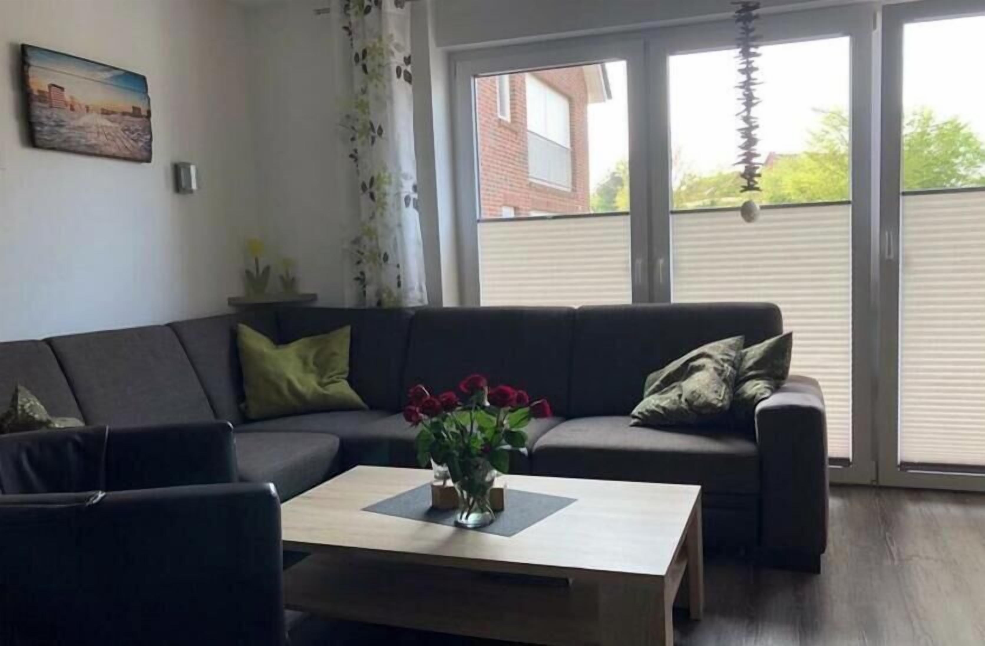 Smart-TV, DVD-Player, Bücher, Stereoanlage