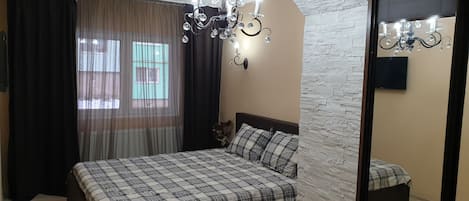 2 室のベッドルーム、WiFi、ベッドシーツ