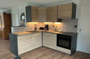 Coffee/tea maker, fridge, microwave, oven - Holiday home with 1 bedroom (Scharendijke)