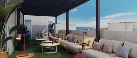 Terrasse sur le toit